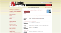 Desktop Screenshot of limbaromana.md